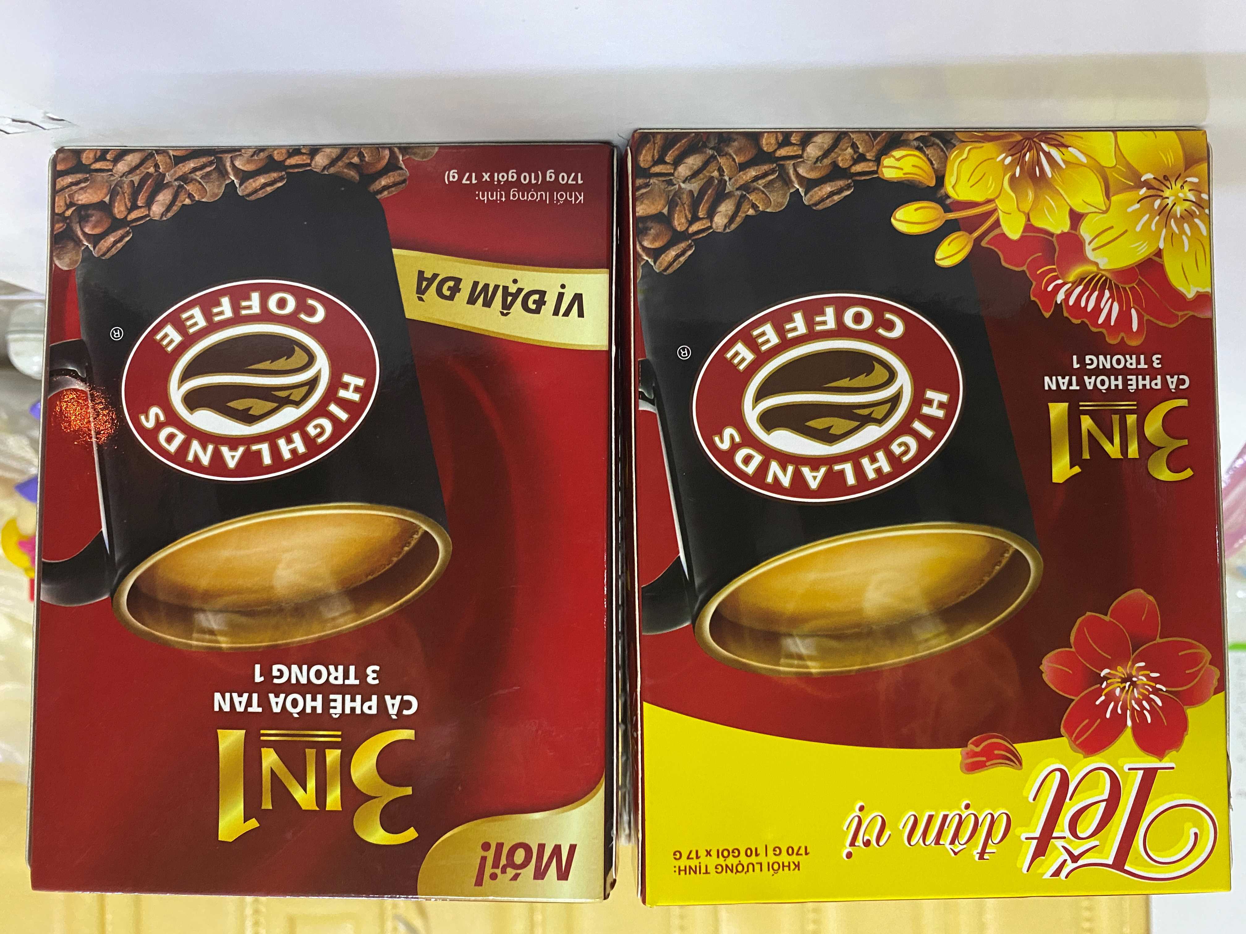 HIGHLANDS CÀ PHÊ HÒA TAN 3 TRONG 1 170g (10 gói x 17g)