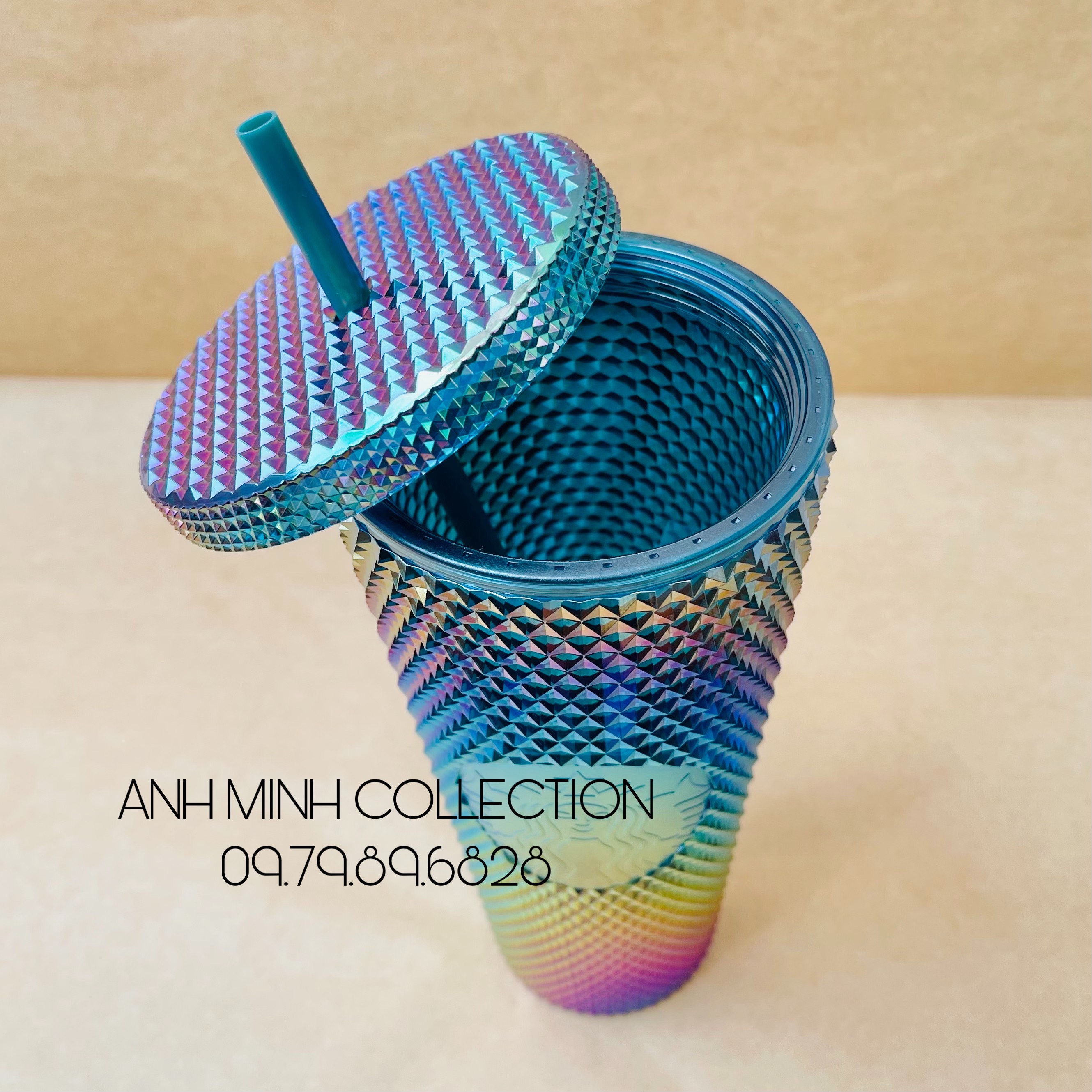 BÌNH STARBUCKS STUDDED - OIL SLICK