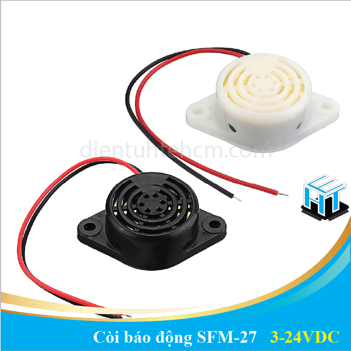 Còi báo động SFM-27 3-24VDC( còi kêu liên tục)