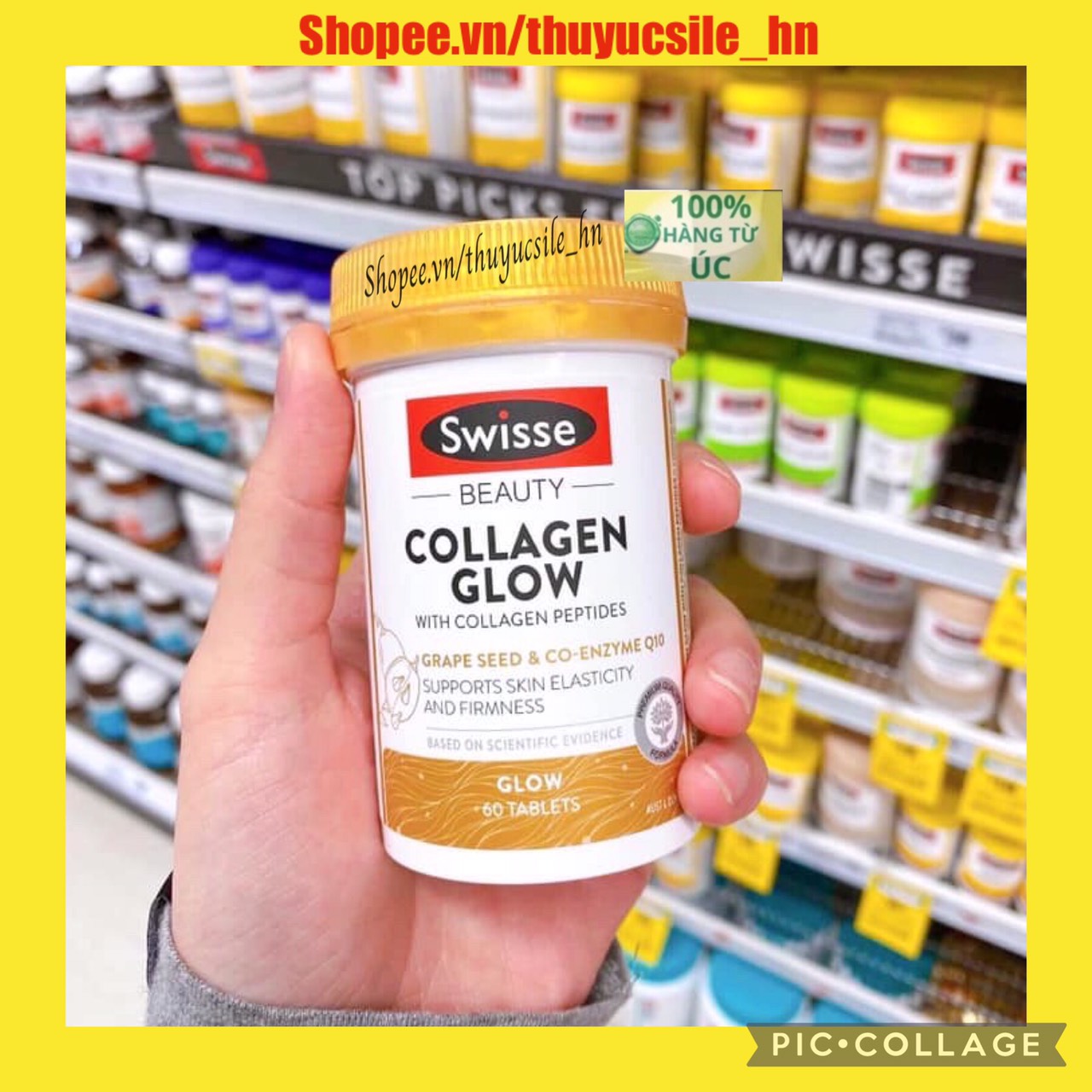 Collagen Glow Swisse 60 viên