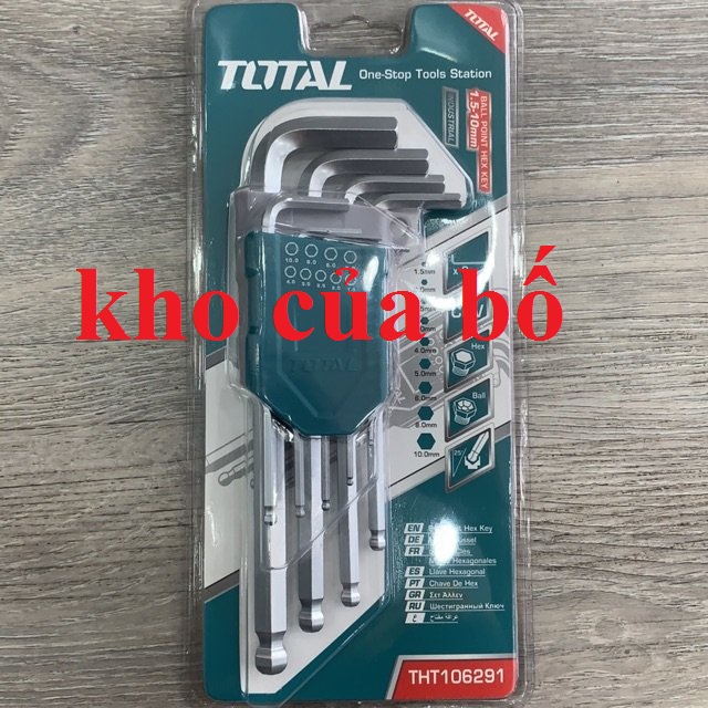 Bộ 9 chìa lục giác Total THT106291