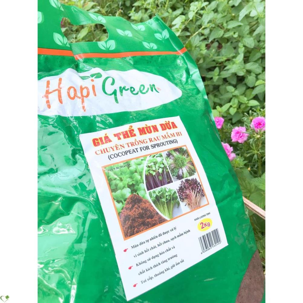 Gía thể mùn dừa chuyên rau mầm 2kg - Dùng để trồng rau mầm, trộn đất để trồng rau, hoa