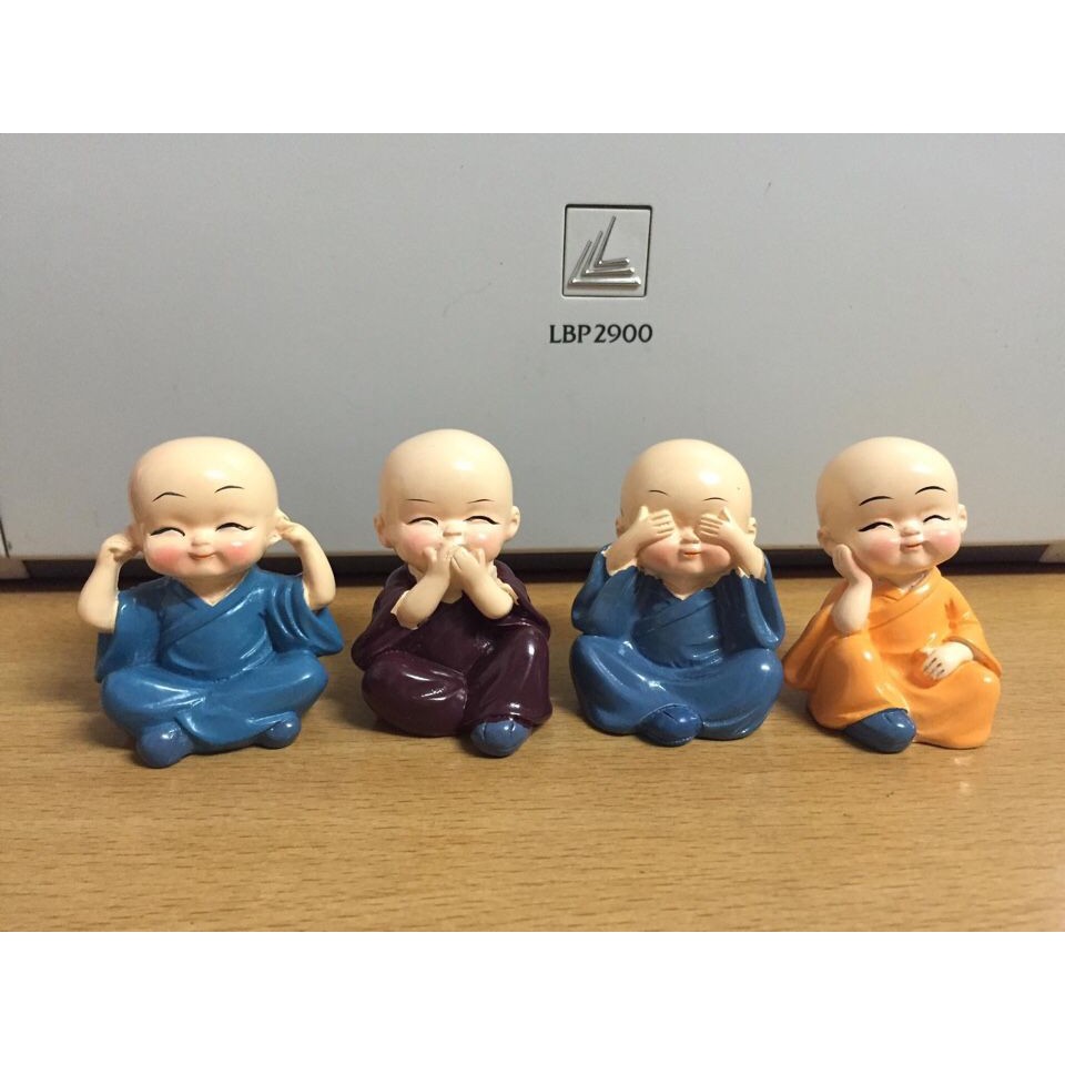 Bộ tượng 4 không/ bộ 4 tượng phật nhỏ "4 không"