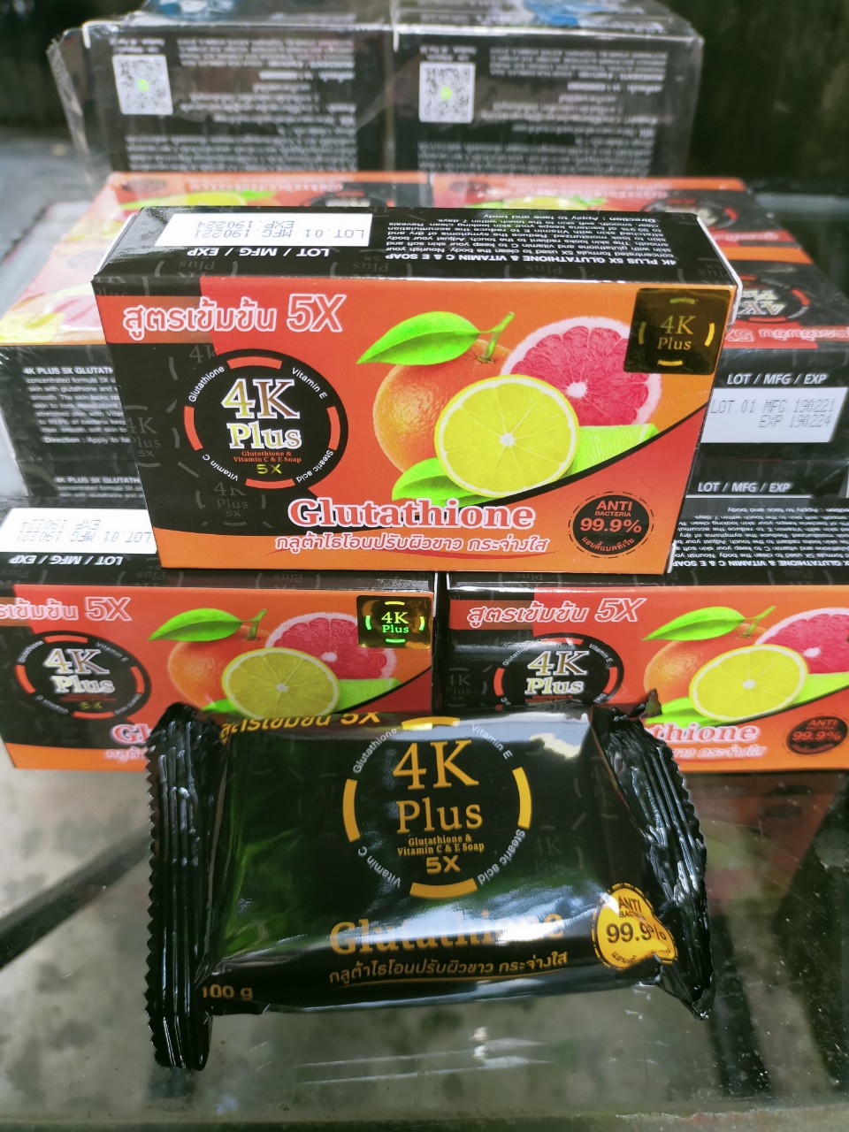 Xà phòng 4K Plus 5X Glutathione Thái Lan