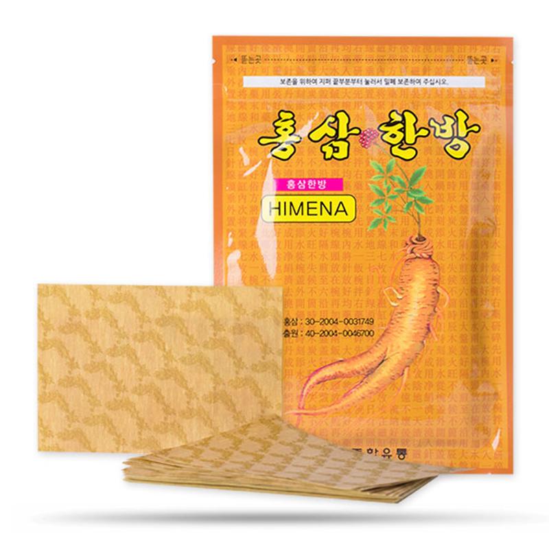 Combo 10 Gói Cao Dán Vàng Hồng Sâm Himena Hàn Quốc