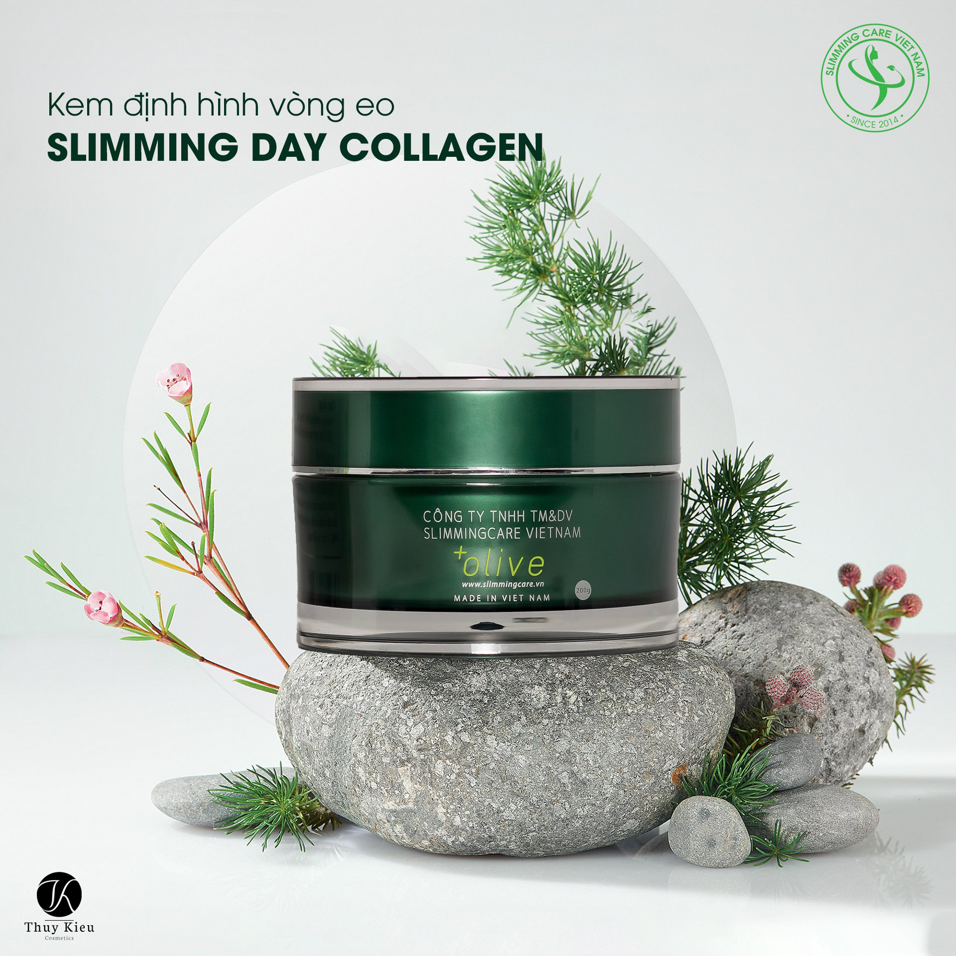 Kem bôi tan mỡ SLIMMING day collagen giúp eo thon gọn
