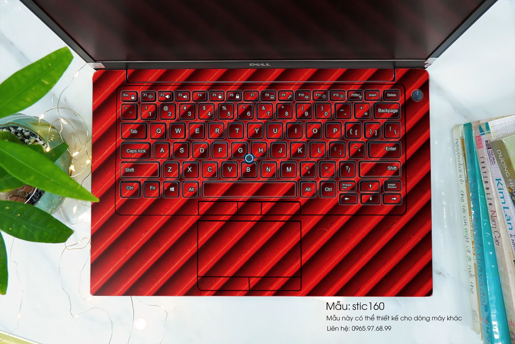 Decal Skin dán Macbook, laptop mẫu Hoa văn sticker (inbox mã máy cho shop)