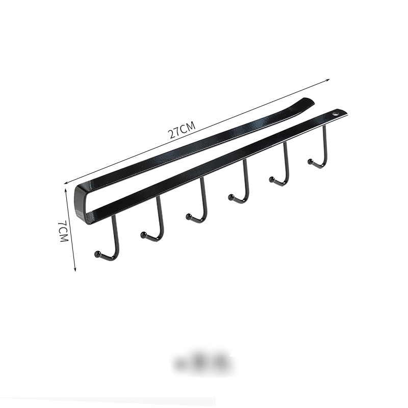 Móc sắt treo đồ dùng nhà bếp có 6 móc treo