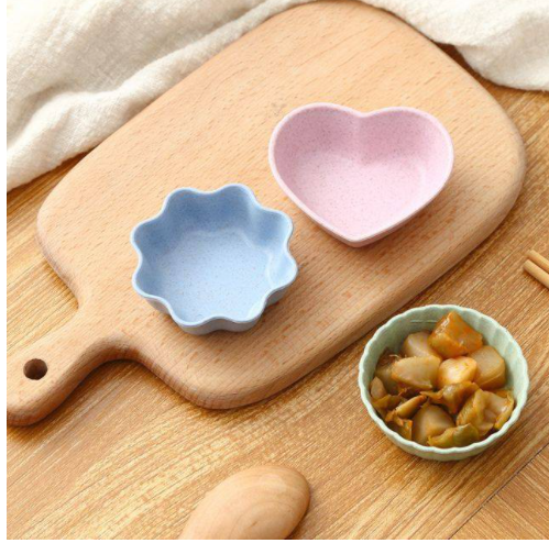 Bát lúa mạch kiểu Nhật mini hình hoa lá xinh xắn dễ thương