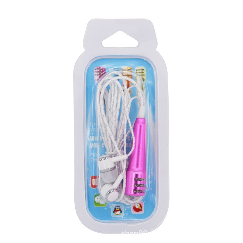 1 micro mini cầm tay có dây giắc cắm 3.5mm tiện lợi cho điện thoại/ máy tính xách tay hát karaoke