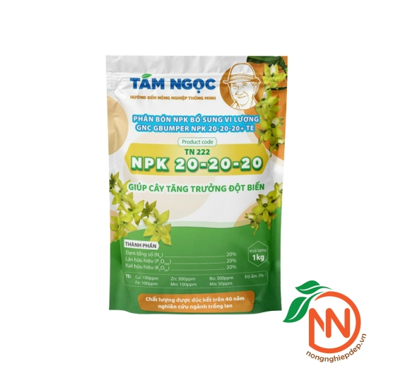 Phân Bón NPK 20-20-20 Tám Ngọc