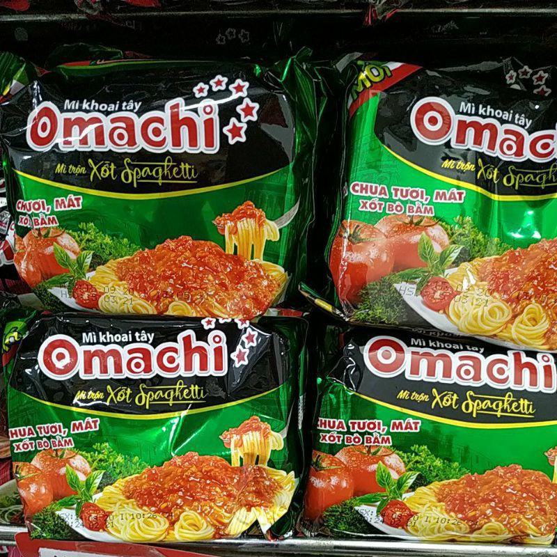 Mì trộn Omachi sốt spaghetti gói 91g