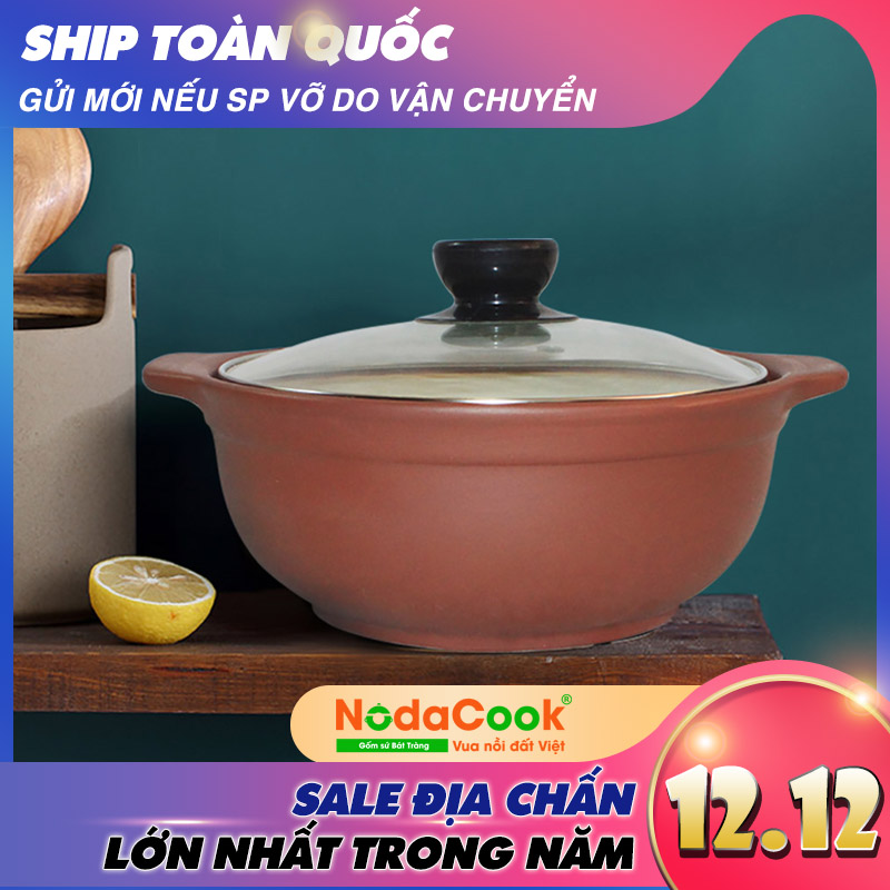 Nồi đất chịu nhiệt 1.2 lít NodaCook