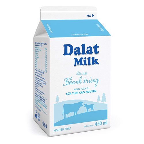 Siêu thị WinMart - DALAT MILK Sữa thanh trùng k.đường 450ml