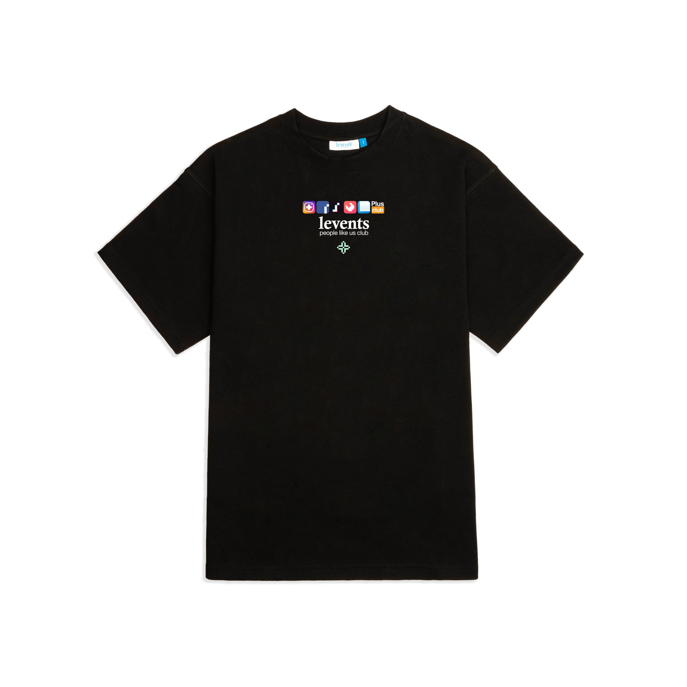 [DF]LEVENTS® Áo thun PLUS CLUB T-SHIRT/ BLACK
