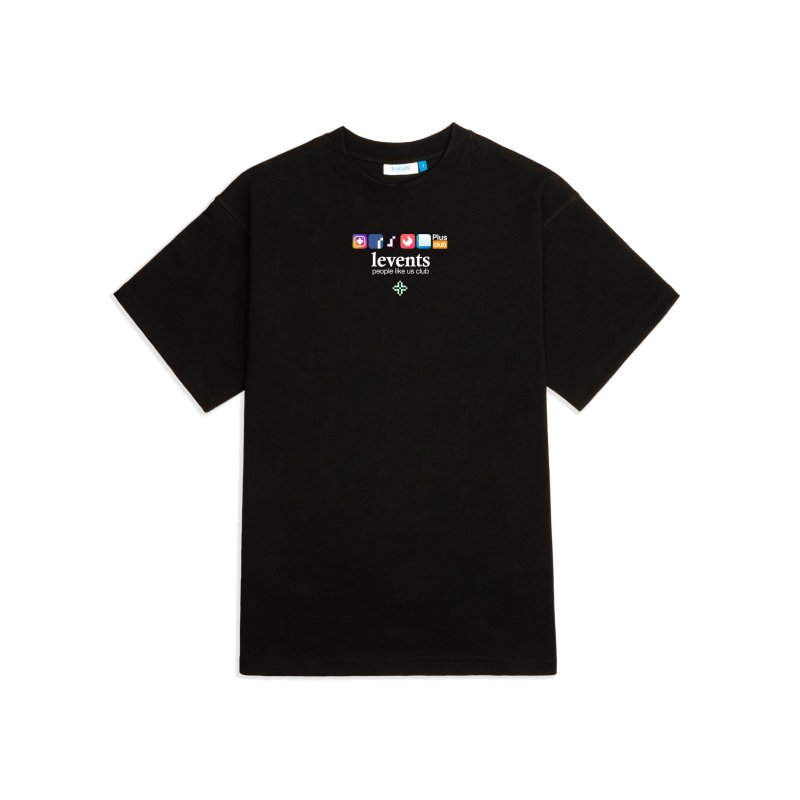 [DF]LEVENTS® Áo thun PLUS CLUB T-SHIRT/ BLACK
