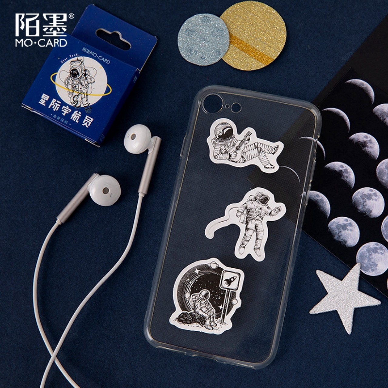 Bộ 45 hình dán hình phi hành gia E133