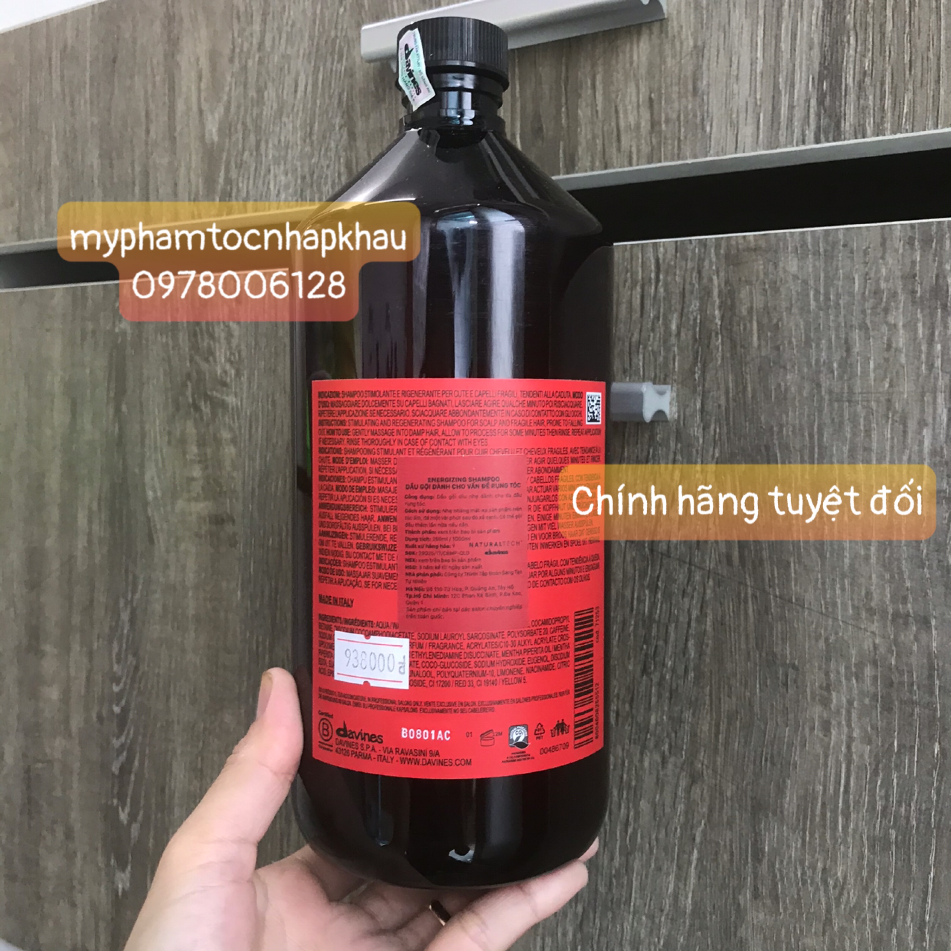 ✅[Chính hãng_giá sỉ ]DẦU GỘI DAVINES ENERGIZING CHỐNG RỤNG TÓC 1000ML