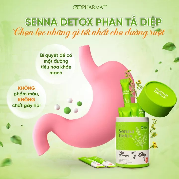 Phan Tả Diệp Senna Detox Hỗ Trợ Thải Độc Ruột Giảm Nóng Trong  Pk Pharma