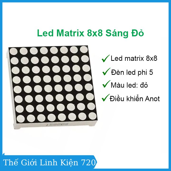 Led matrix 8x8 sáng đỏ