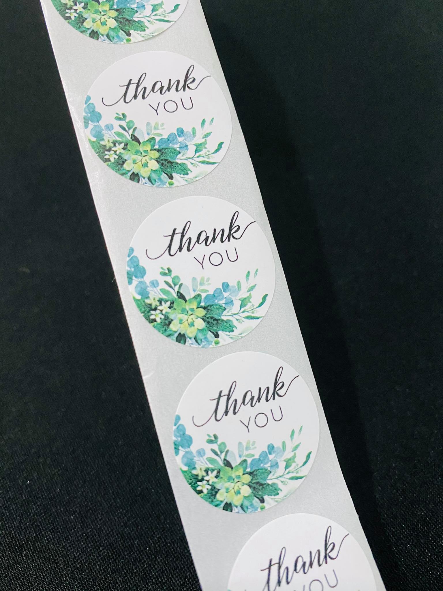 Sticker in chữ thank you