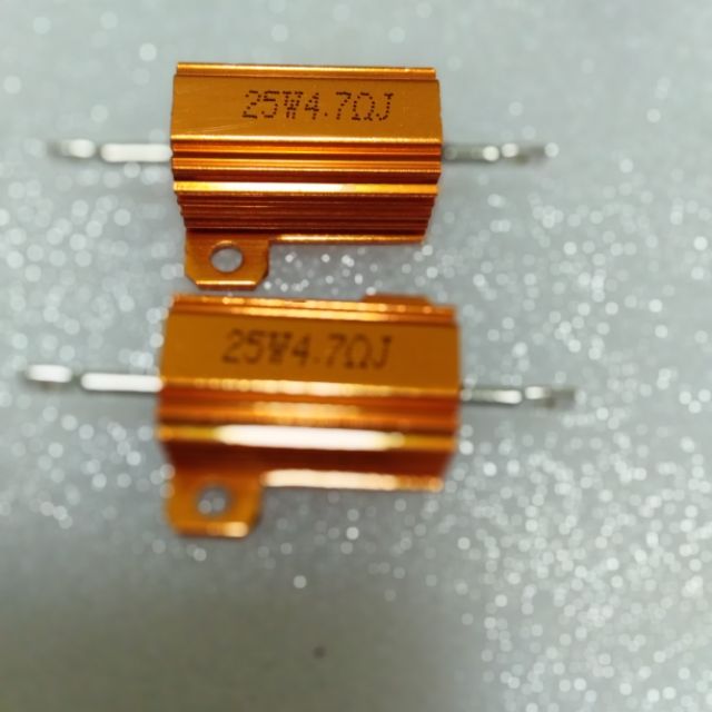 Điện trở nhôm 4.7om 25w combo2