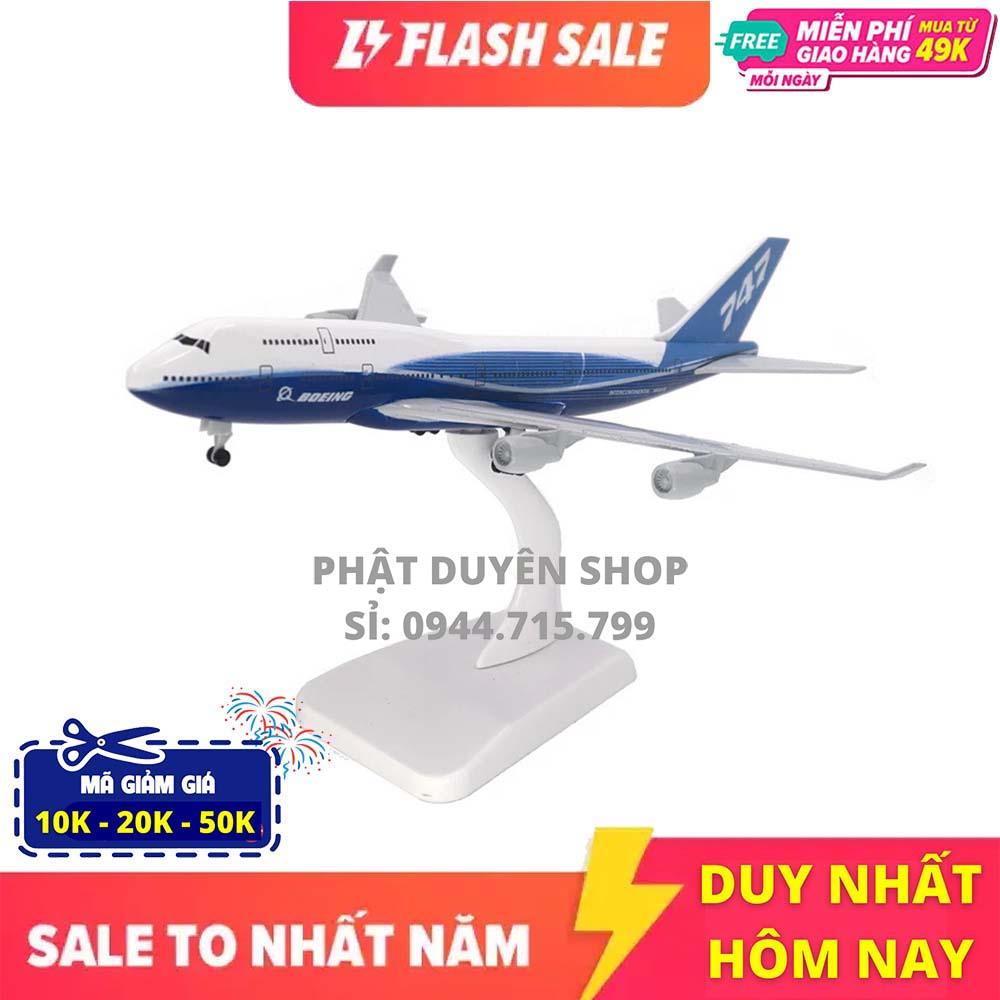 Máy Bay Boeing 747 Nguyên Mẫu 20 Cm  Hợp Kim Máy Bay Có Bánh Xe B747 Mô Hình Đồ Chơi Trẻ Em Trẻ Em Tặng Cho Bộ Sưu Tập