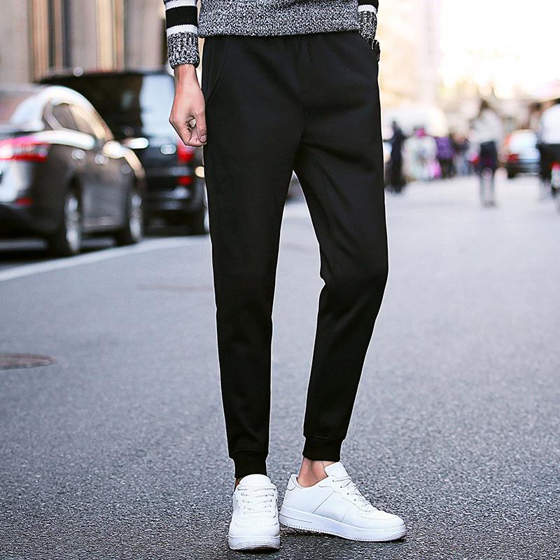 Quần Thun Jogger Thể Thao Nam Dây Rút Màu Đen Basic New 2020
