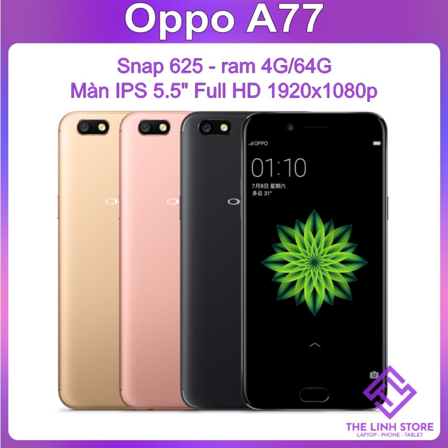 Điện thoại Oppo A77 màn 5.5 Full HD - Snap 625