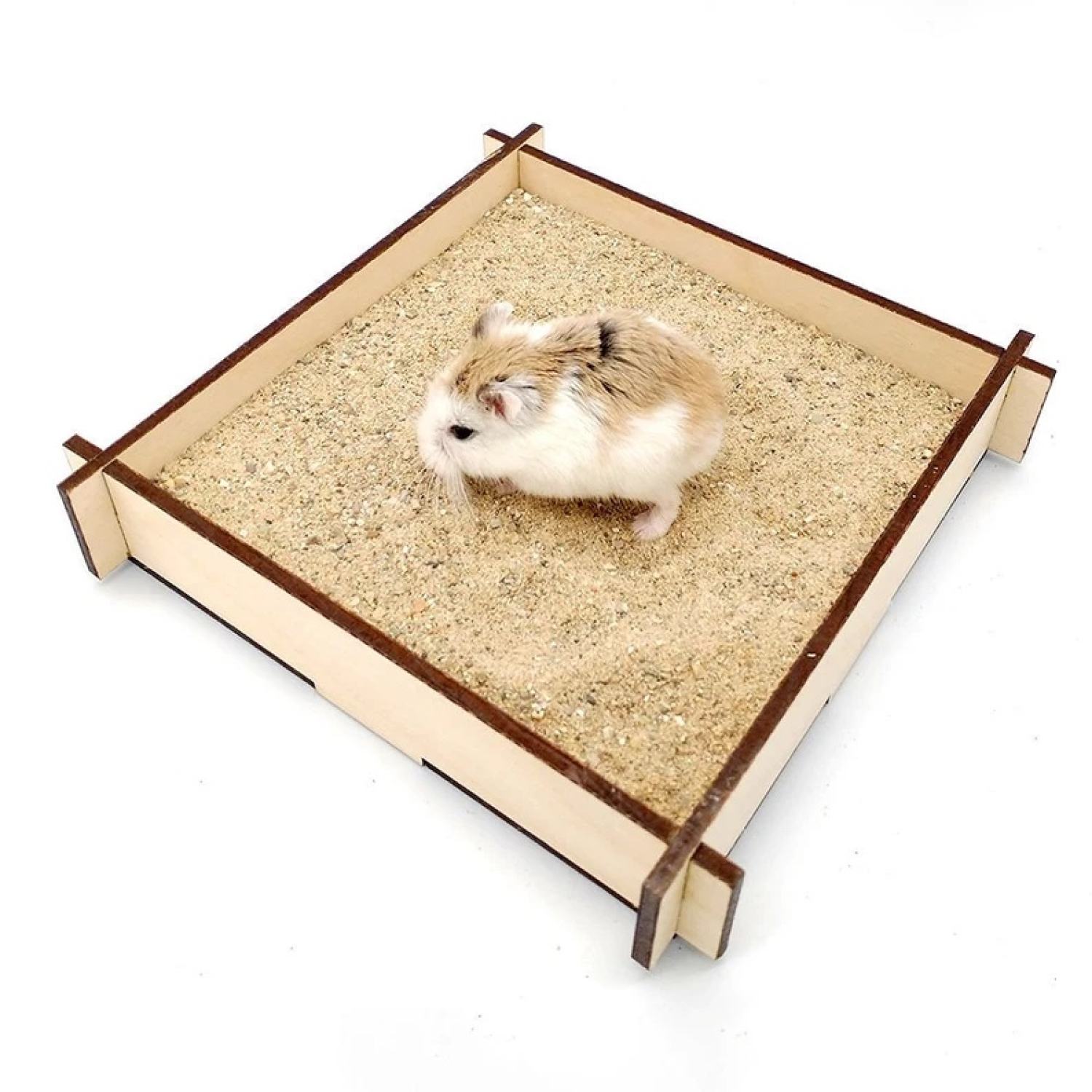 Khay Gỗ #24 Đựng Cát Vệ Sinh Cho Chuột Hamster