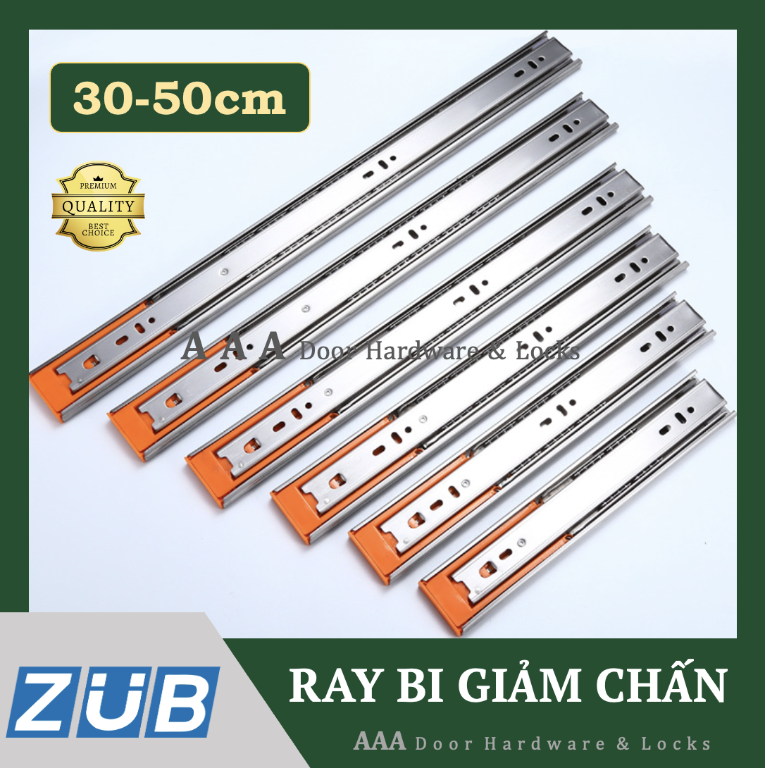 Ray bi 3 tầng giảm chấn bản 42mm đủ kích thước