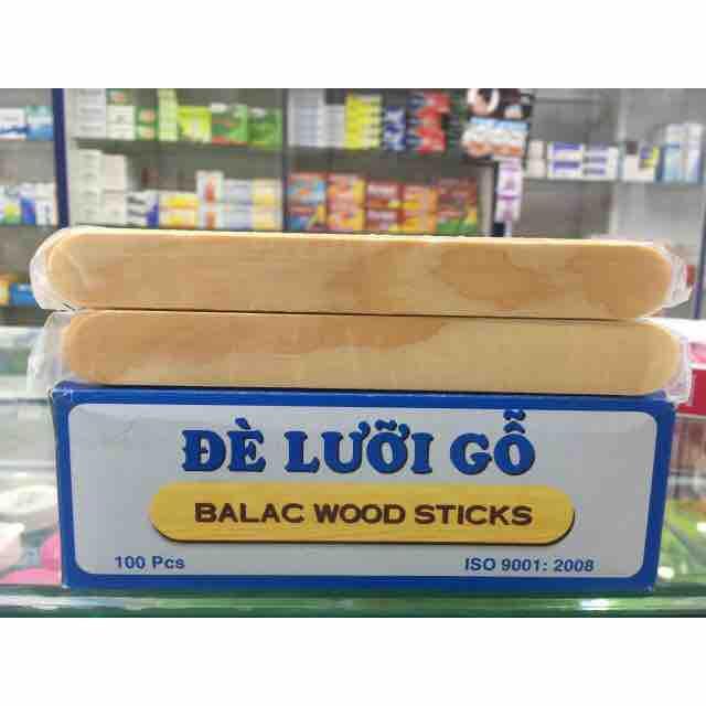 Que đè lưỡi gỗ BALAC hộp 100 chiếc