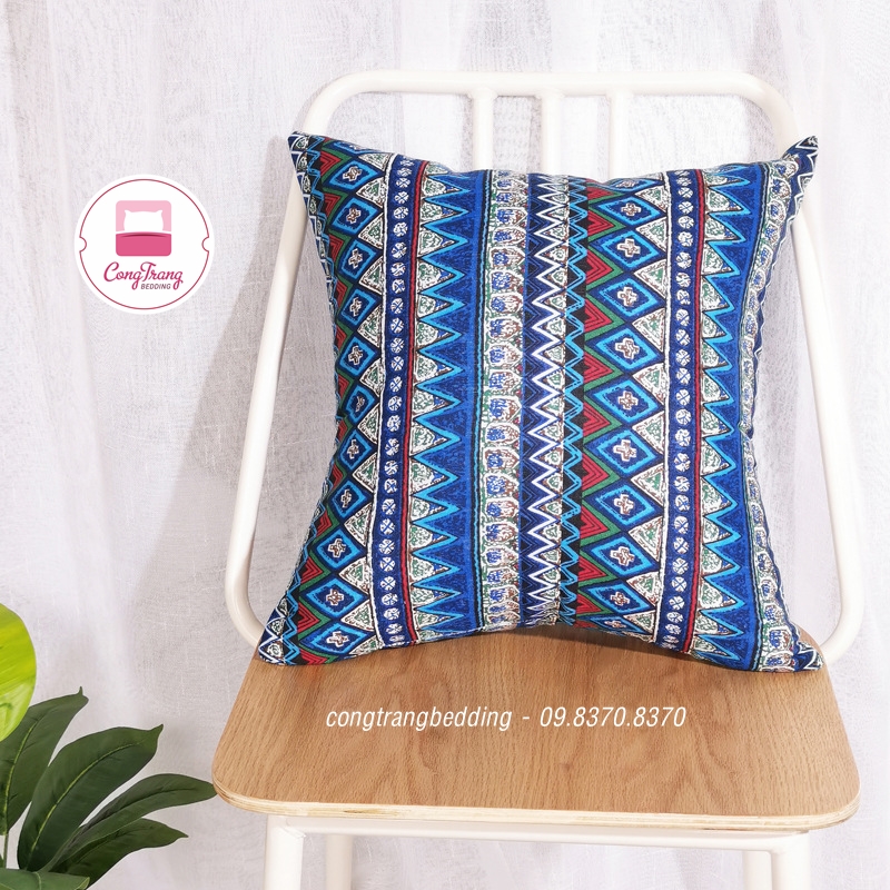 Gối tựa lưng sofa - kèm vỏ - 45cm x 45cm - chất liệu vải gai siêu đẹp