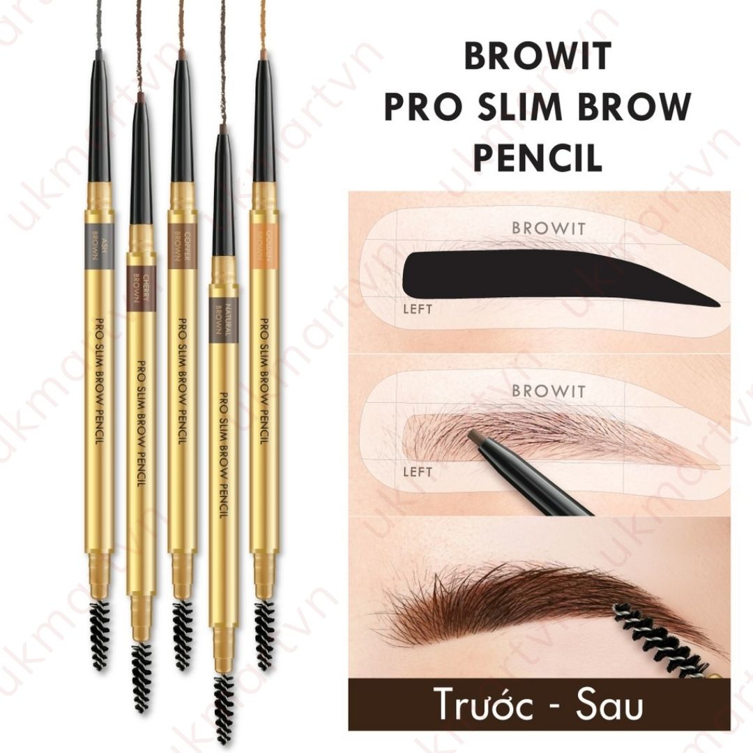 Chì Kẻ Mày Browit Pro Slim Brow Pencil Siêu Mảnh 0.06g