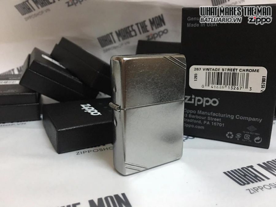 Bật lửa Zippo 267 – Zippo Vintage Street Chrome