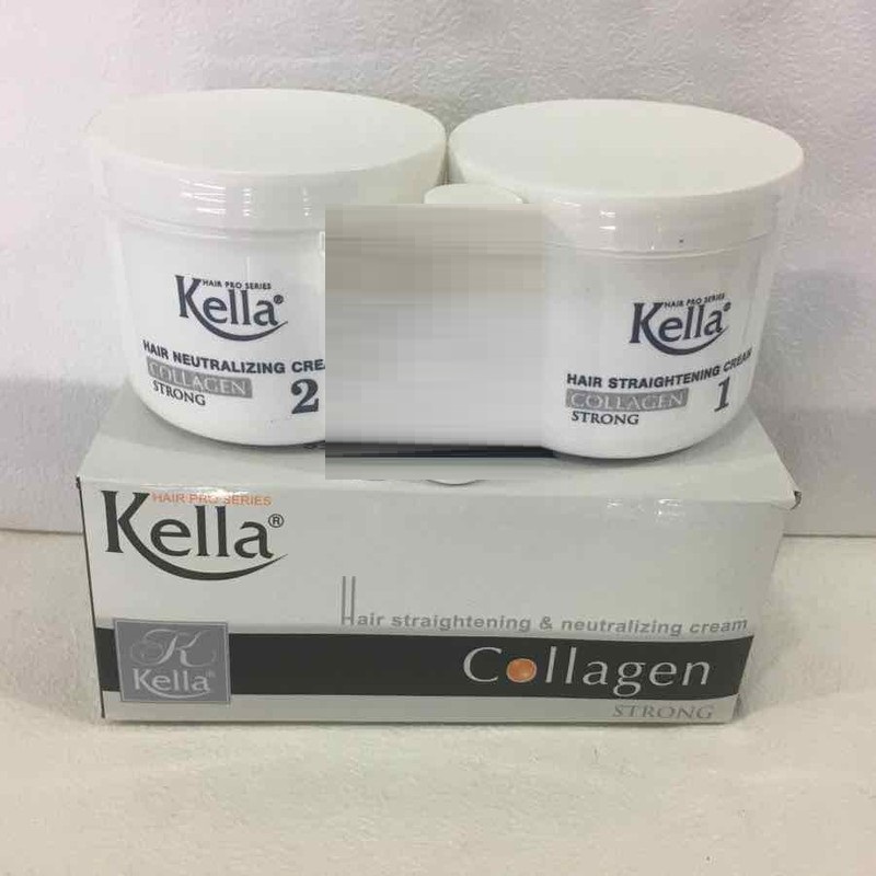 Kem duỗi tóc Collagen Kella 500mlx2