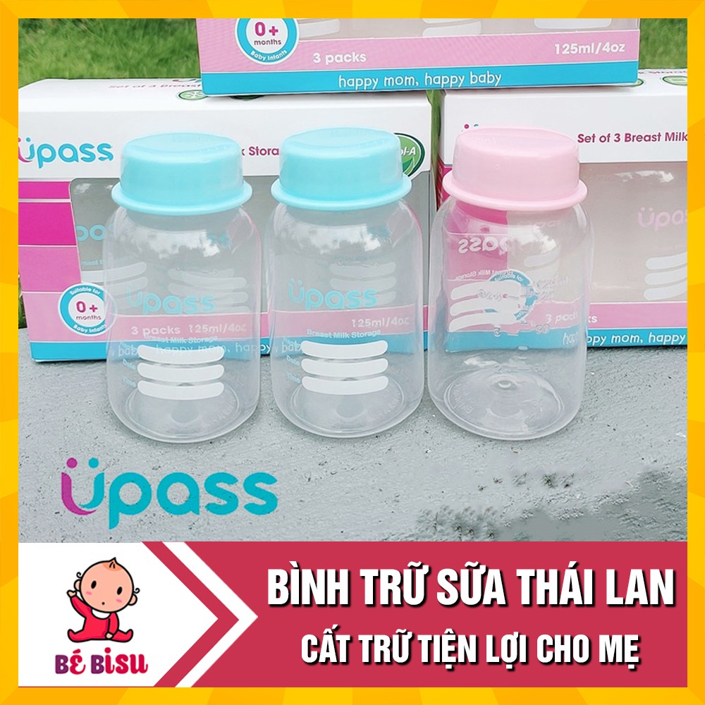 Bộ 3 Bình Trữ Sữa Upass UP0030N 125ml