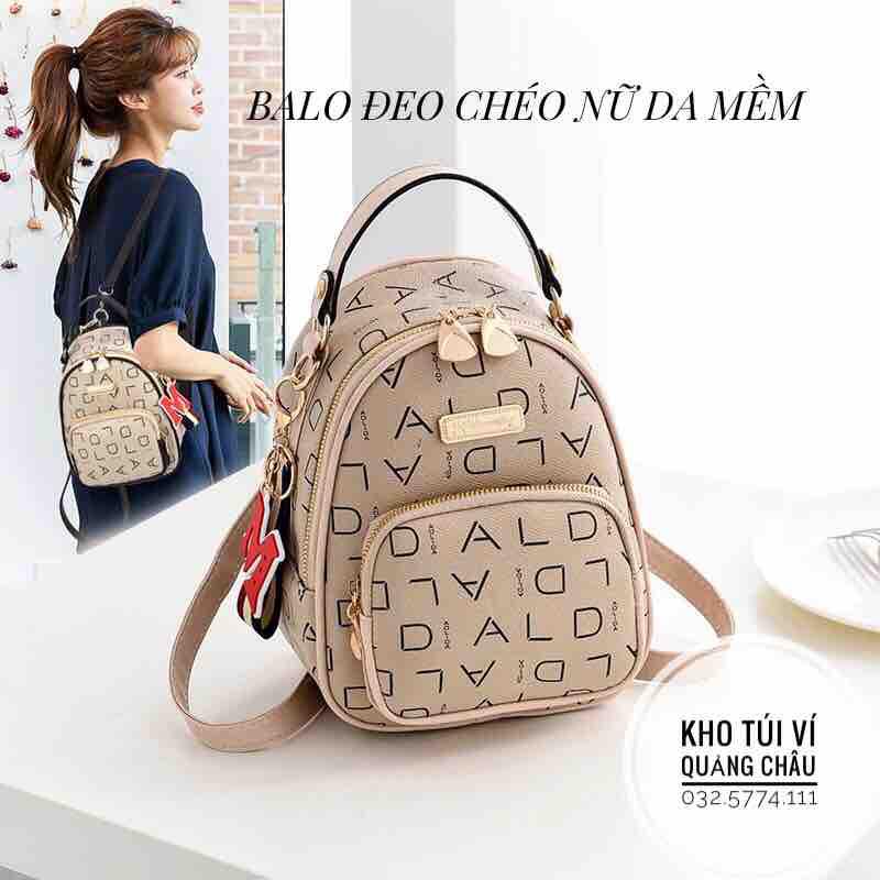 BALO MINI THỜI TRANG NỮ CHẤT LIỆU DA MỀM ĐEO 2 kiểu HH157