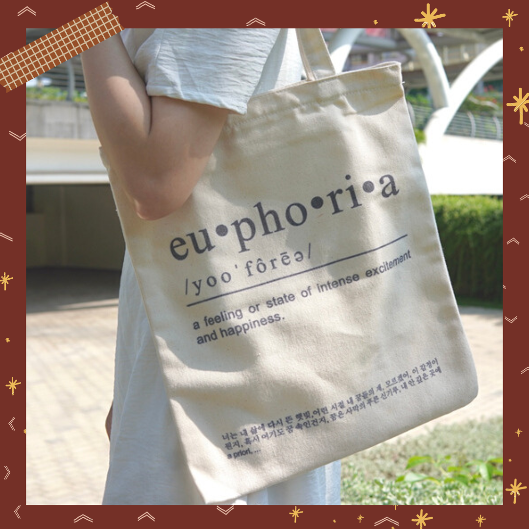 Túi tote, túi vải canvas basic Euphoria minimal miloostudios