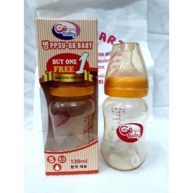 BÌNH SỮA PPSU GB BABY CỔ HẸP 80ml/120ml/270ml