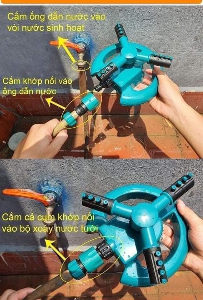 VÒI PHUN NƯỚC THỦY LỰC XOAY 360°