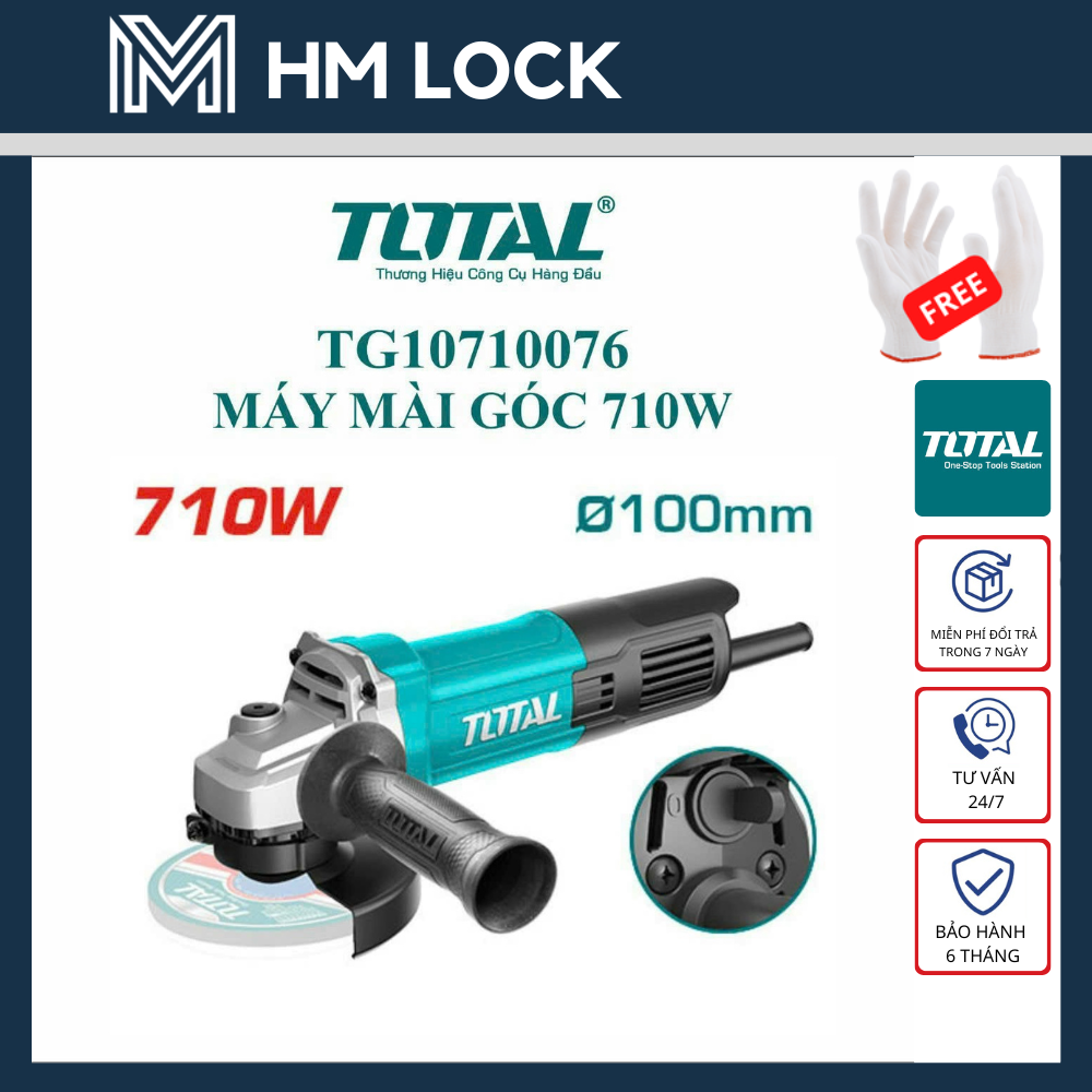 Máy mài góc 710w total - hàng chính hãng - tg10710076