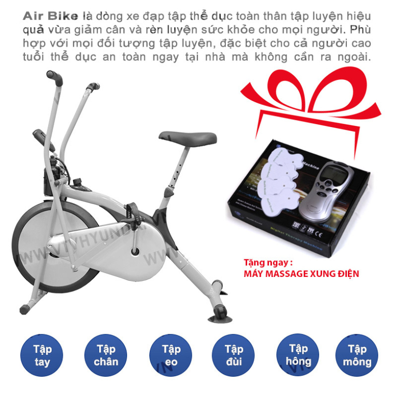 AIR BIKE - Xe tập thể dục tại nhà