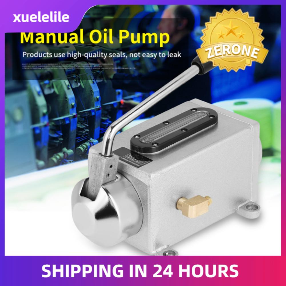 1pc Lubricating Manual Oil Pump Hand Lubrication 500CC Lubricating Manual Oil Pump CNC 4mm Double Outlet Port