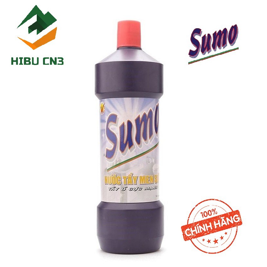 [HCM]NƯỚC TẨY NHÀ TẮM TOLET VÀ MEN SỨ SUMO 1000ml (tím trắng) - Giao màu ngẫu nhiên