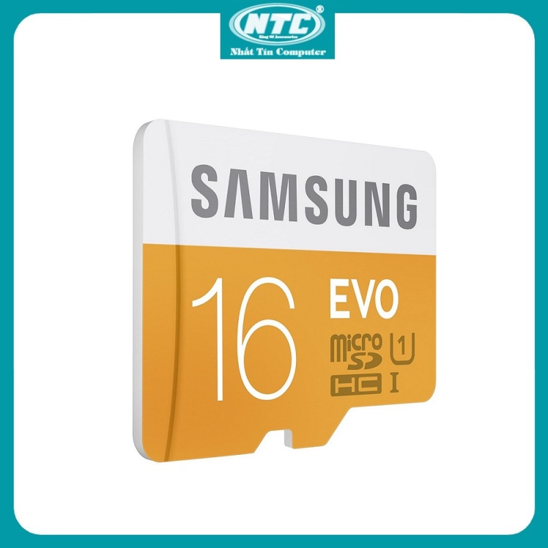 [Nhập ELAPR21 Giảm 10% đơn từ 99K, Max 200K] Thẻ Nhớ MicroSDHC Samsung Evo 16gb UHS-I U1 80MB/s Không box (Cam) - Nhất Tín Computer