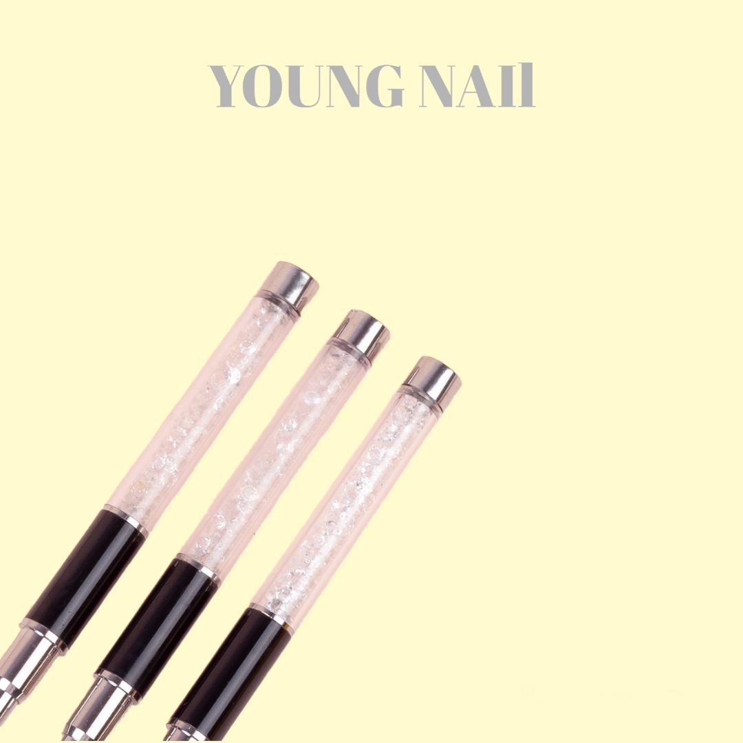 Cọ Vẽ Nét Cán Đá 6mm, 9mm, 11mm