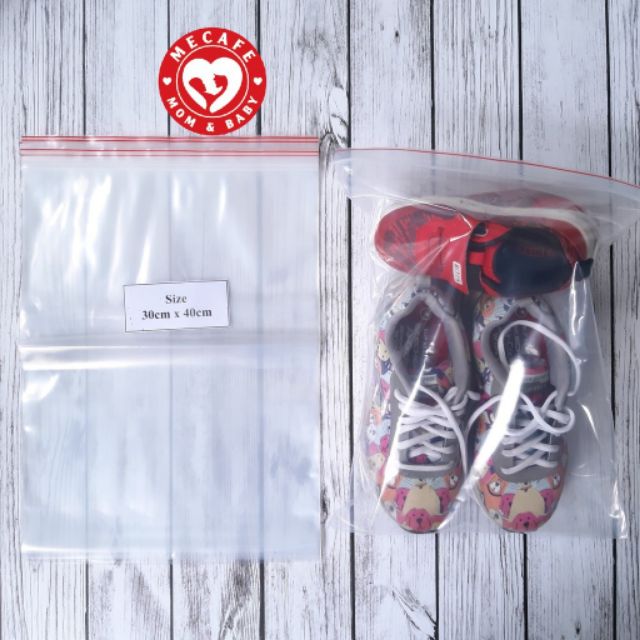 (Ảnh thật) 500gr Túi Zip Viền Đỏ các size