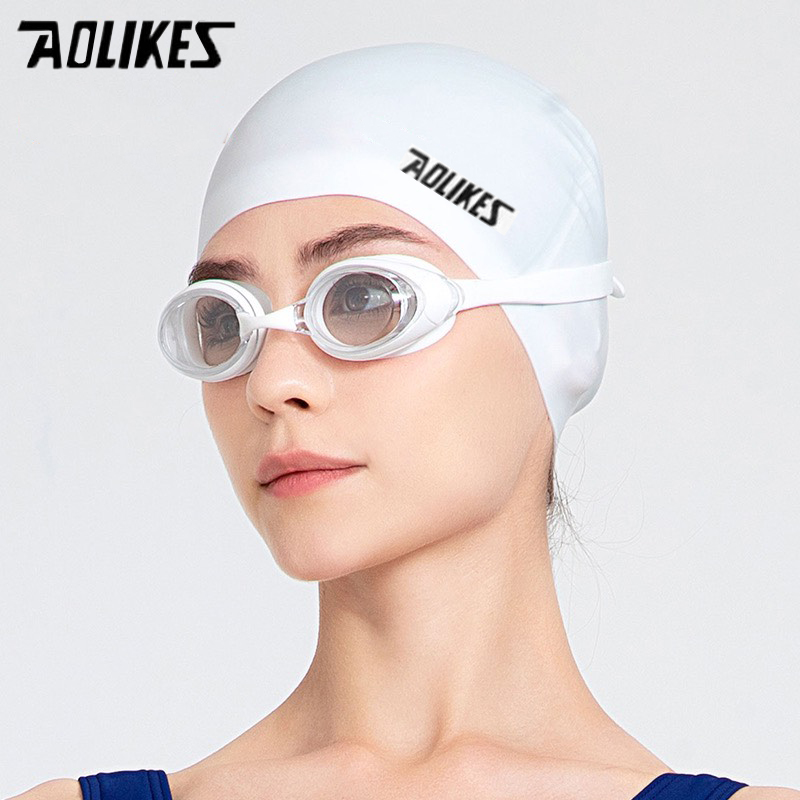 Nón bơi Mũ bơi Aolikes silicon chống thấm nước