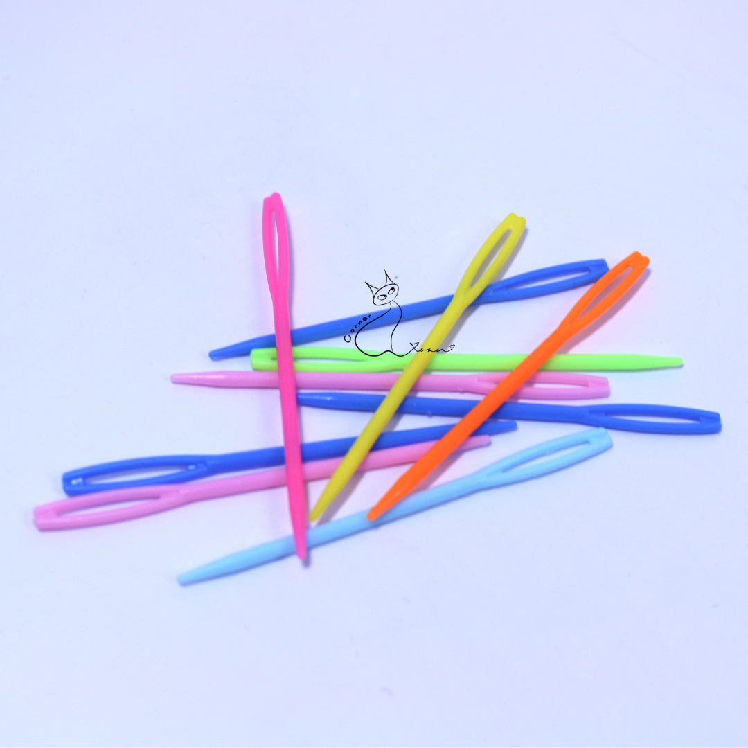 Kim khâu len nhựa| Kim khâu len đan móc handmade (10 cây/set)